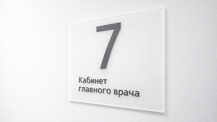 Акриловая табличка